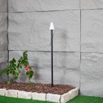 Lindby LED jordspydlys Selinda, svart, h⌀yde 100 cm