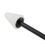Lindby LED jordspydlys Selinda, svart, h⌀yde 100 cm