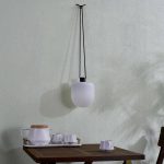 Lindby LED-utend⌀rspendel Eleia, 2700 K, 16 cm, oppladbart batteri