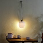 Lindby LED-utend⌀rspendel Eleia, 2700 K, 16 cm, oppladbart batteri
