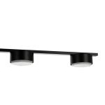 Lindby pendellampe Kaylou, 5 lyskilder, svart, aluminium
