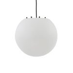 Lindby utend⌀rs pendellampe Alea, hvit, plast, ⌀ 38 cm