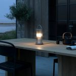 Linton bordlampe for utend⌀rs bruk, galvanisert