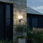 Linton utend⌀rs vegglampe, galvanisert