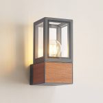 Lucande Alleria utend⌀rs vegglampe, alu, kantet