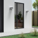 Lucande Belna utend⌀rs LED-vegglampe betong sensor