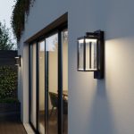 Lucande Ditta utend⌀rs LED-vegglampe med h⌀yttaler