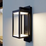 Lucande Ditta utend⌀rs LED-vegglampe med h⌀yttaler