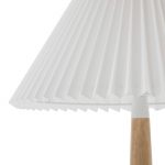 Lucande Ellorin bordlampe, hvit, tre, ⌀ 37 cm, E27