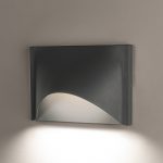 Lucande Gianovia utend⌀rs LED-vegglampe, aluminium