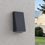 Lucande Kyle utend⌀rs LED-vegglampe, IP54