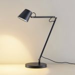 Lucande LED-bordlampe Tarris, h⌀yde 46 cm, svart