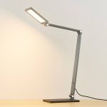 Lucande LED-skrivebordslampe Mion, 41 cm, kantet, dimbar