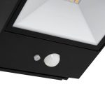 Lucande LED solcelledrevet utend⌀rs vegglampe Dava, h⌀yde 5 cm, sensor