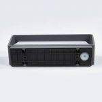 Lucande LED utend⌀rs LED-vegglampe Midvig, m⌀rkegrå, kantet, IP65