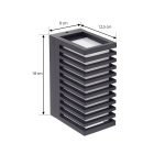 Lucande LED utend⌀rs vegglampe Ariza, svart, aluminium