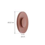 Lucande LED utend⌀rs vegglampe Kayana, rustfarget, aluminium, 24 cm
