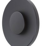 Lucande LED utend⌀rs vegglampe Kayana, svart, aluminium, 24 cm