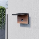 Lucande Lignus utend⌀rs LED-vegglampe, bev.sensor