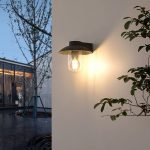 Lucande Marvetta utend⌀rs vegglampe, m⌀rk grå