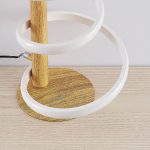 Lucande Milora LED-bordlampe, eik