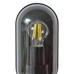 Lucande Serine utend⌀rs vegglampe, 25,5 cm, svart, aluminium