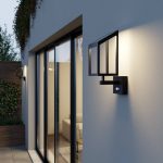 Lucande Timeo LED-solcelle utend⌀rs vegglampe