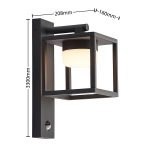 Lucande Timio utend⌀rs vegglampe, downlight sensor