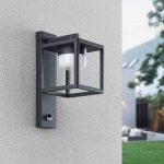 Lucande Timio utend⌀rs vegglampe, downlight sensor