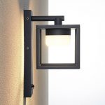Lucande Timio utend⌀rs vegglampe, downlight sensor