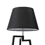 Lucande bordlampe Amona, svart, tekstil, 69 cm, stativ