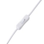 Lucande bordlampe Arvadon, beige, metall, 42,75 cm h⌀y