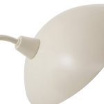 Lucande bordlampe Arvadon, beige, metall, 42,75 cm h⌀y