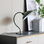 Lucande bordlampe Arvadon, gr⌀nn, metall, 42,75 cm h⌀y