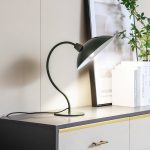 Lucande bordlampe Arvadon, gr⌀nn, metall, 42,75 cm h⌀y