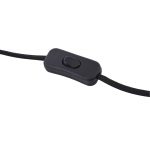 Lucande bordlampe Eirian, svart, glass, ⌀ 14 cm, E27