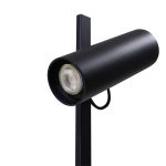 Lucande bordlampe Lysias, svart, metall, h⌀yde 55 cm