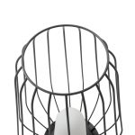 Lucande terrasselampe Chandan, 52,7 cm, svart, aluminium