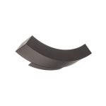 Lucande utend⌀rs LED-vegglampe Lennik, 26 cm, antrasitt, metall