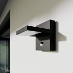 Lucande utend⌀rs LED-vegglampe Silvan, antrasitt, sensor, IP54