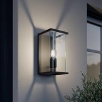 Lucande utend⌀rs vegglampe Annalea, 30 cm, 1 lyskilde, IP54