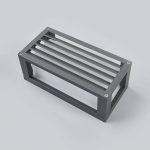 Lucande utend⌀rs vegglampe Aurelien, aluminium, 12,5 cm h⌀y, stripete