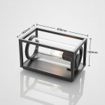 Lucande utend⌀rs vegglampe Brienne, kantet, antrasitt, aluminium
