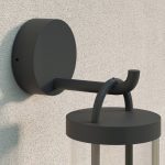 Lucande utend⌀rs vegglampe Cassian, sett med 2, antrasitt, IP54