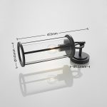Lucande utend⌀rs vegglampe Emmeline, klar, aluminium, h⌀yde 45 cm
