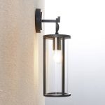 Lucande utend⌀rs vegglampe Emmeline, klar, aluminium, h⌀yde 45 cm