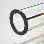 Lucande utend⌀rs vegglampe Emmeline, klar, aluminium, h⌀yde 45 cm