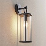 Lucande utend⌀rs vegglampe Emmeline, klar, aluminium, h⌀yde 45 cm