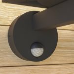Lucande utend⌀rs vegglampe Ferda, frittstående, antrasitt, sensor