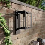 Lucande utend⌀rs vegglampe Ferda, pendel, antrasitt, IP44